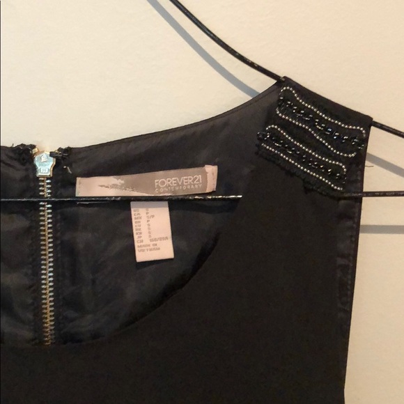 Beaded Accent Black Dress - Picture 3 of 7